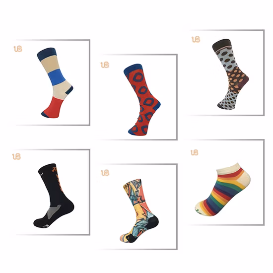 Men′s Mercerized Wool Socks